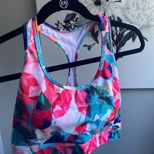 Zyia floral light-n-tight bra size medium